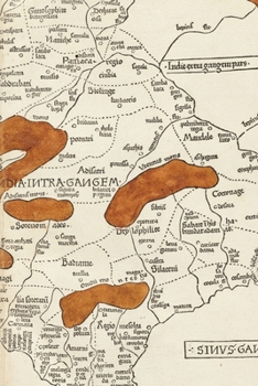 1482 / 15th Century Map of India - a Poetose Notebook / Journal / Diary (50 Pages/25 Sheets)
