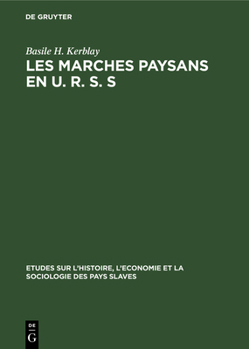 Hardcover Les marches paysans en U. R. S. S [French] Book