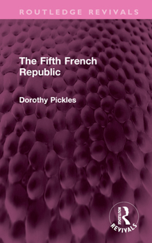 Hardcover The Fifth French Republic Book