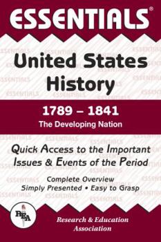 Paperback United States History: 1789 to 1841 Essentials Book