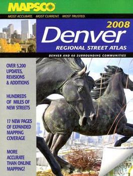 Spiral-bound Mapsco Denver Regional Street Atlas Book