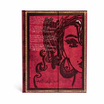 Paperblanks Amy Winehouse, Tears Dry Embellished Manuscripts Collection Hardcover Ultra Unlined Wrap Closure 144 Pg 120 GSM