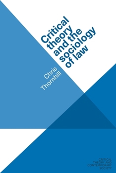 Critical Theory and the Sociology of Law (Critical Theory and Contemporary Society)