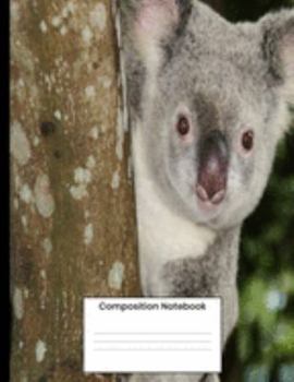 Composition Notebook: Cute Koala Bear College Ruled Lined Journal Writing Gift For Women Men Kids
