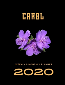 2020 Weekly & Monthly Planner: Carol...This Beautiful Planner is for You-Reach Your Goals / Journal for Women & Teen Girls / Dreams Tracker & Goals ... Agenda Schedule Organizer / 8,5 x 11 inch