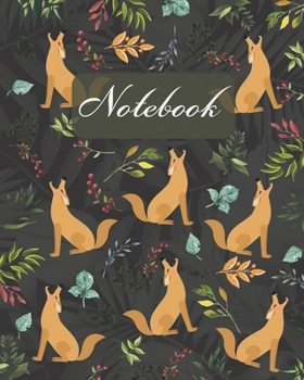 Paperback Notebook: Coyote Wolf - Animals Diary / Notes / Track / Log / Journal, Book Gifts For Women Men Kids Teens Girls Boys Friends 8x Book