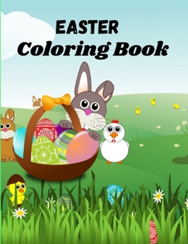 Paperback Easter Coloring Book: An Activity Book For Kids Ages 4-8 (Easter Egg Hunt) Book