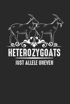 Heterozygoats Just Allele Uneven: Genetische Ziege Heterozygoats DNA Experimente  Notizbuch liniert DIN A5 - 120 Seiten für Notizen, Zeichnungen, Formeln | Organizer Schreibheft Planer Tagebuch