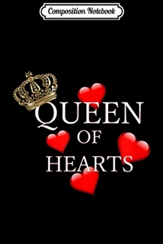 Composition Notebook: Mothers Day Queen of Hearts with Hearts and a Crown Journal/Notebook Blank Lined Ruled 6x9 100 Pages