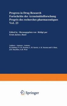Paperback Progress in Drug Research / Fortschritte Der Arzneimittelforschung / Progrès Des Recherches Pharmaceutiques Book