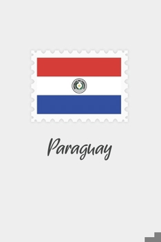 Paperback Paraguay flag minimalist notebook: Country national flag travel journal notebook Book