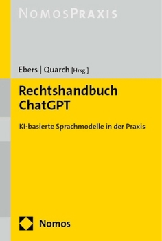 Paperback Rechtshandbuch ChatGPT: Ki-Basierte Modelle in Der PRAXIS [German] Book