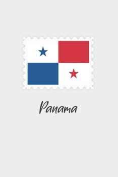 Paperback Panama flag minimalist notebook: Country national flag travel journal notebook Book