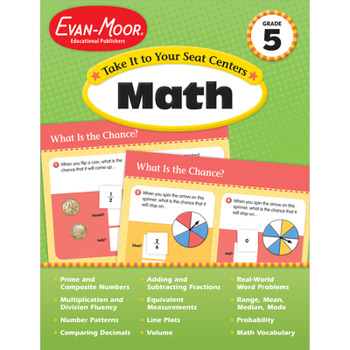 Paperback Take It to Your Seat Math Centers Grade 5 Book