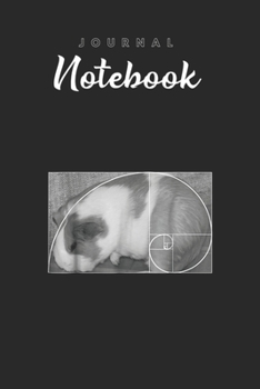 Journal Notebook: Fibonacci Spiral Geometry Teacher Motif Golden Section Spitural Blank Pages Rule Lined Journal Notebook with Black Cover Size 6in x ... Pages for Kids or Men and Women to Write in