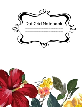 Paperback Dot Grid Notebook: 100 Dot Grid pages Notebook - (8.5 x 11 inches) Dotted Notebook Book