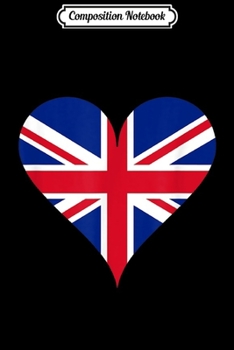 Composition Notebook: United Kingdom Flag Heart Journal/Notebook Blank Lined Ruled 6x9 100 Pages