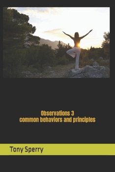 Paperback Observations 3- common behaviors and principles Book