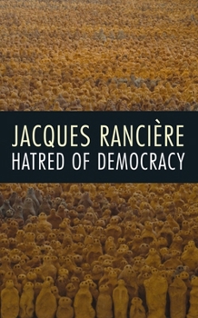 Paperback Hatred of Democracy Book