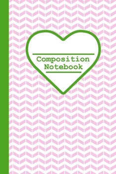 Composition Notebook: Pink Zig Zag, 100 Pages, 6x9 inch, college ruled.