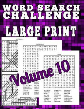 Word Search Challenge Large Print: Word Search Challenge Large Print