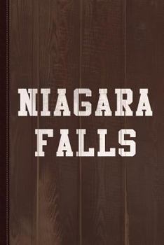 Niagara Falls Journal Notebook : Blank Lined Ruled for Writing 6x9 110 Pages