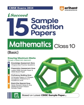 Paperback Arihant CBSE Sample Question Papers Class 10 Mathematics (Basic) Book for 2024 Board Exam Book