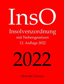 Paperback InsO, Insolvenzordnung, Aktuelle Gesetze [German] Book