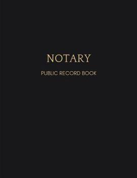 Paperback Notary Journal: Black Notary Public Record Book