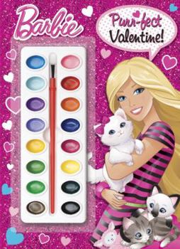 Paperback Purr-Fect Valentine! (Barbie) Book