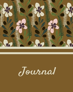 Paperback Journal: Floral Writing Journal, Diary and Notebook for Personal Thoughts, Ideas and Observations - 8x10 - 260 Lined Journal Pa Book