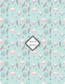 Paperback Notebook: Cute bunny cover and Dot Graph Line Sketch pages, Extra large (8.5 x 11) inches, 110 pages, White paper, Sketch, Draw Book