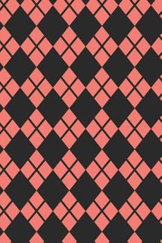 Paperback Retro Composition Notebook: College Ruled Notebook Composition Book Diary Diamond Neon Salmon Color Book