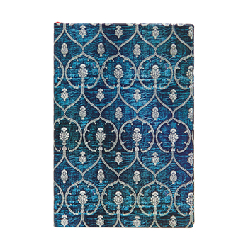 Diary Paperblanks Blue Velvet Blue Velvet Hardcover Journals Mini Unlined Elastic Band 176 Pg 85 GSM Book