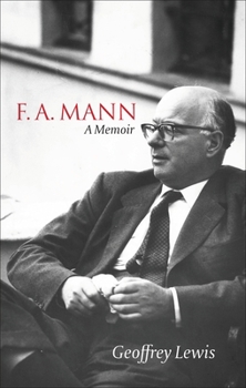 Hardcover F.A. Mann: A Memoir Book