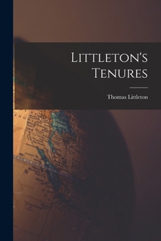 Paperback Littleton's Tenures Book