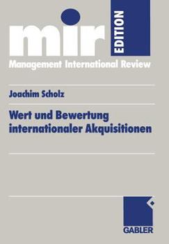 Paperback Wert Und Bewertung Internationaler Akquisitionen [German] Book