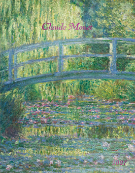 Claude Monet 2027 6 X 7.75 Inch Weekly Desk Planner Foil Stamped Cover