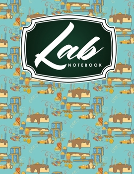 Paperback Lab Notebook: Laboratory Record Graph Note Book Diary for Primary Record of Research, Hypotheses, Experiments and Initial Analysis, Book