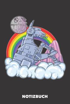 Notizuch: Das Roboter-Einhorn unterm Regenbogen DIN A5 Punktraster - 120 Seiten für kreative Einhorn Fans (German Edition)