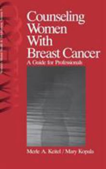 Hardcover Counseling Women with Breast Cancer: A Guide for Professionals Book