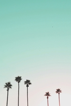 Journal: 150 Dot Grid Sheets, 6x9 Inches, Tropical Palm Trees, Plan Your Day and Organize Your Life, Tracker, Productivity Diary, Notebook (MINT GREEN)