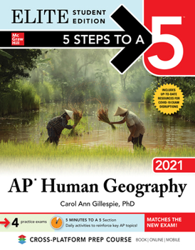 Paperback 5 Steps to a 5: AP Human Geography 2021 Elite Student Edition Book