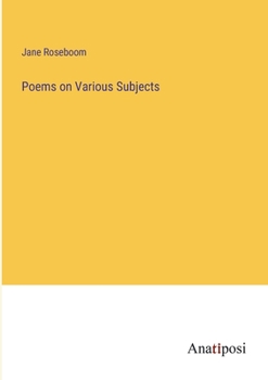 Paperback Poems on Various Subjects Book