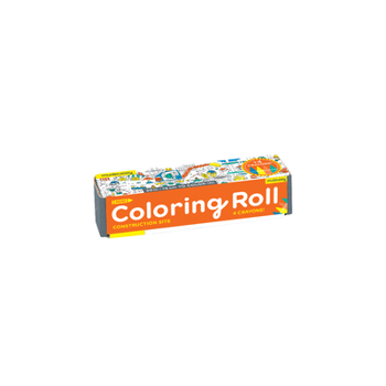 Paperback Construction Site Mini Coloring Roll Book