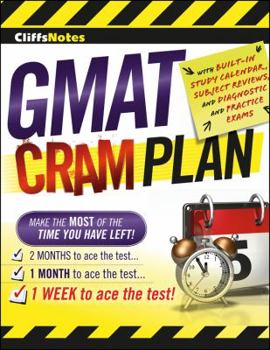 Paperback CliffsNotes GMAT Cram Plan Book