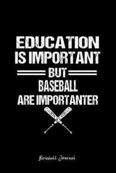 Baseball Journal: Baseball Bat Education Humor Sarcastic Funny Christmas Gift - Black Dotted Dot Grid Bullet Notebook - Diary, Planner, Gratitude, Writing, Goal, Log Journal - 6x9 120 pages