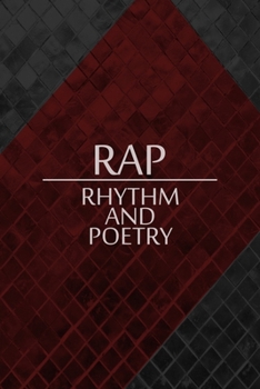 Rap Rythm And Poetry: All Purpose 6x9 Blank Lined Notebook Journal Way Better Than A Card Trendy Unique Gift Gray and Red Texture Hip Hop