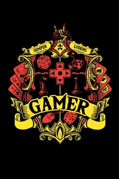 Notizbuch: Gamer W�rfel Rpg Tabletop Gamepad Lustig Geschenke 120 Seiten, 6X9 (Ca. A5), Karomuster