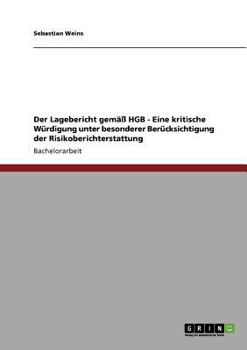 Paperback Der Lagebericht gemäß HGB. Die Risikoberichterstattung [German] Book